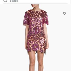 Milly Pink and Purple Sequin Mini Dress